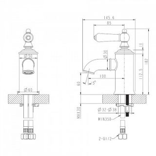Смеситель Bravat Art F175109U для раковины